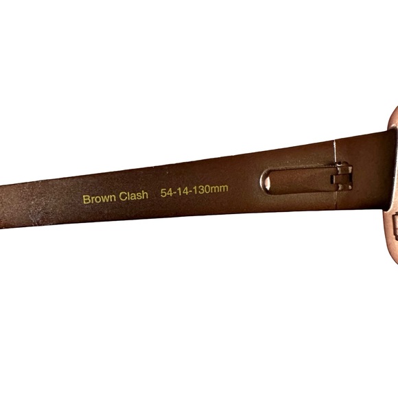 NWT $199 Nicole Miller Women’s New Wave Glasses in Brown Clash - Picture 7 of 8